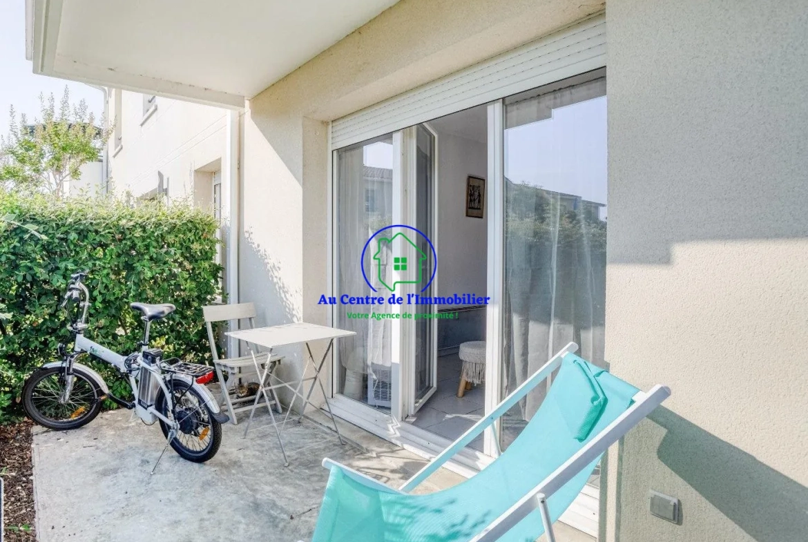 Appartement T2 avec terrasse et piscine à Estillac 