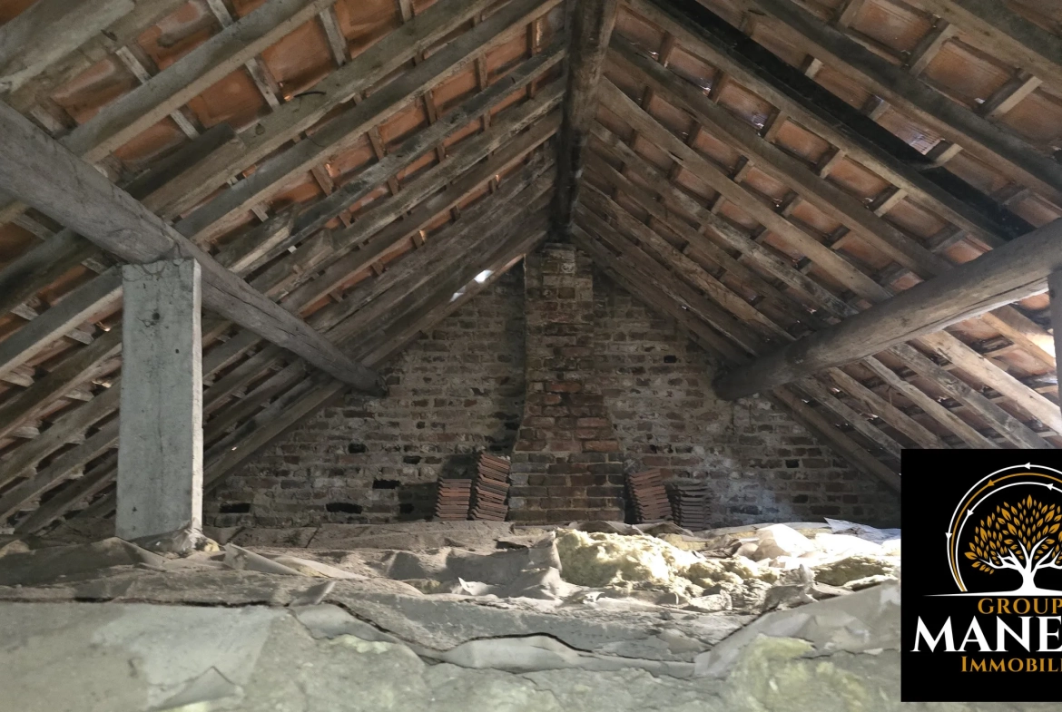 Longère à rénover à Lecluse - Corps de ferme avec dépendances et terrain constructible 