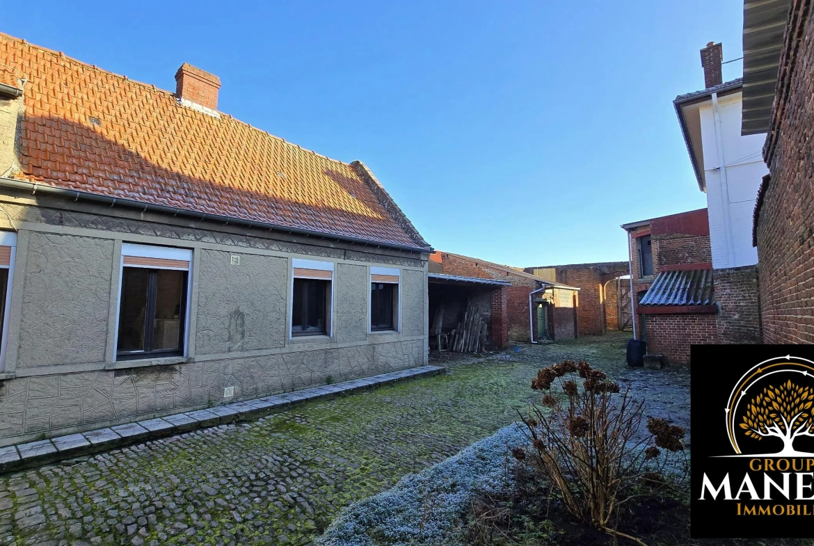 Longère à rénover à Lecluse - Corps de ferme avec dépendances et terrain constructible 