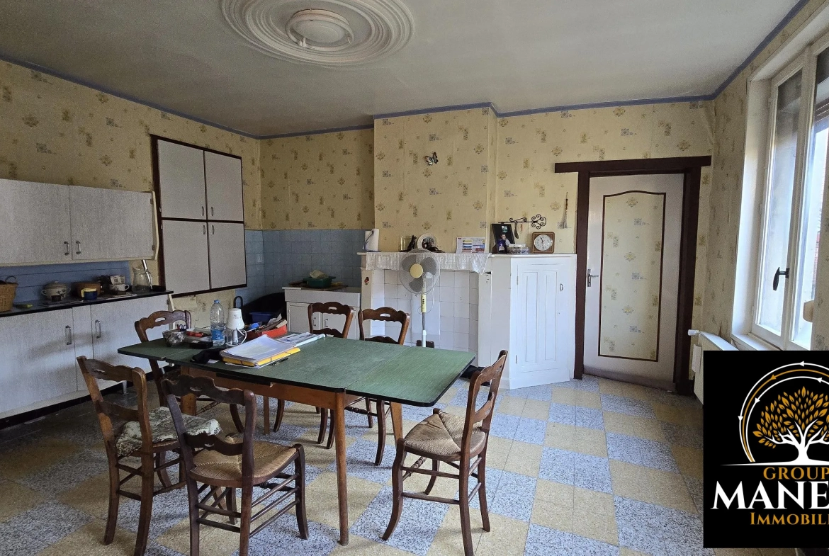 Longère à rénover à Lecluse - Corps de ferme avec dépendances et terrain constructible 