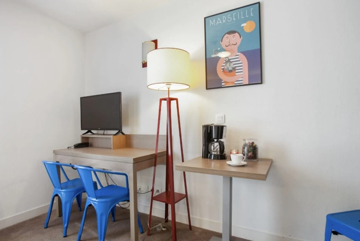 Studio meublé à Marseille pour investissement LMNP avec forte rentabilité 