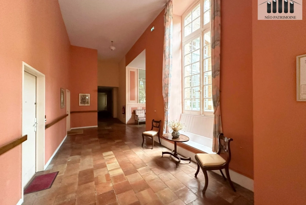 Couloir - partie commune Appartement T1 pour seniors dans résidence de standing à Toulouse 