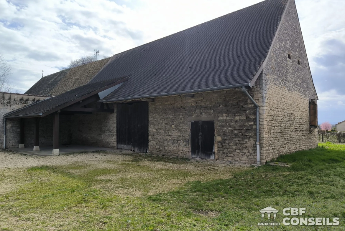 Charmante maison mitoyenne avec dépendance à Ouroux-sur-Saône 