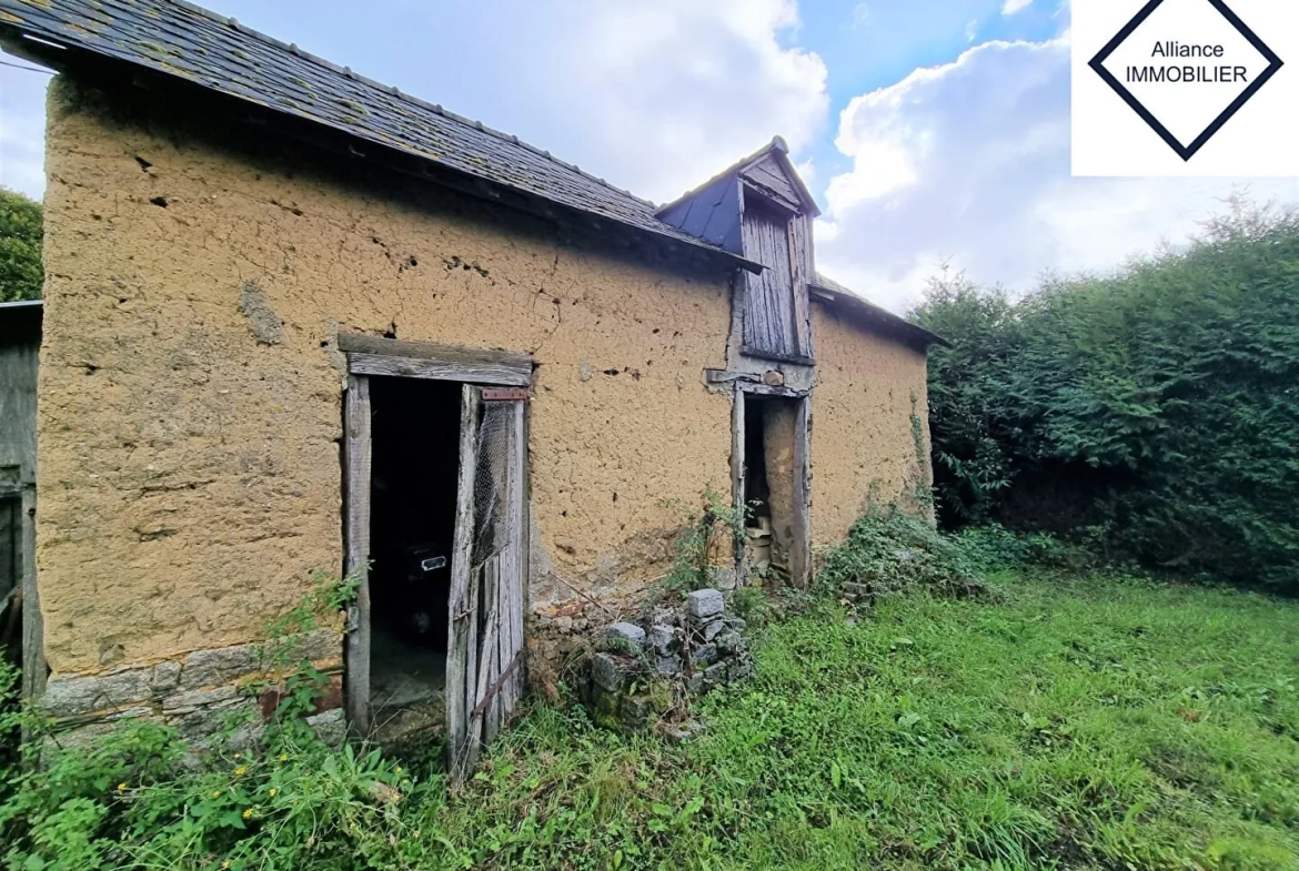 Longère à Montauban de Bretagne à rénover avec dépendances et terrain, 7 pièces 