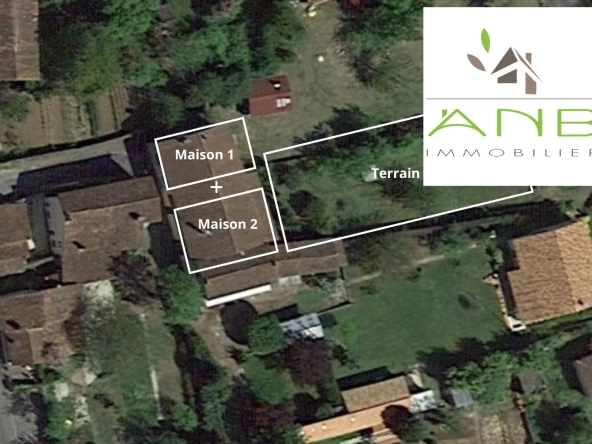 Ensemble immobilier à vendre à Verteuil-sur-Charente – Maison à rénover avec terrain et vue