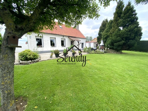 Maison individuelle de 95 m² à Honnechy avec jardin et garages - Secteur calme