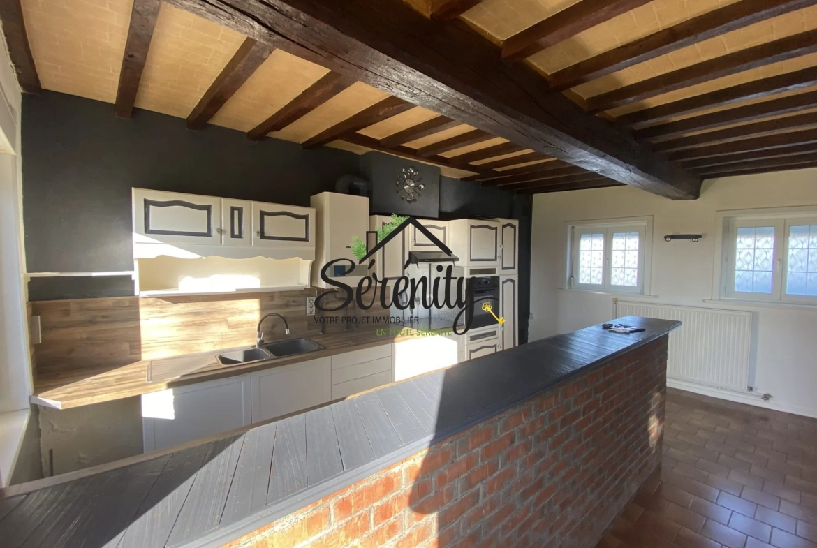 Maison individuelle de 95 m² à Honnechy avec jardin et garages - Secteur calme 