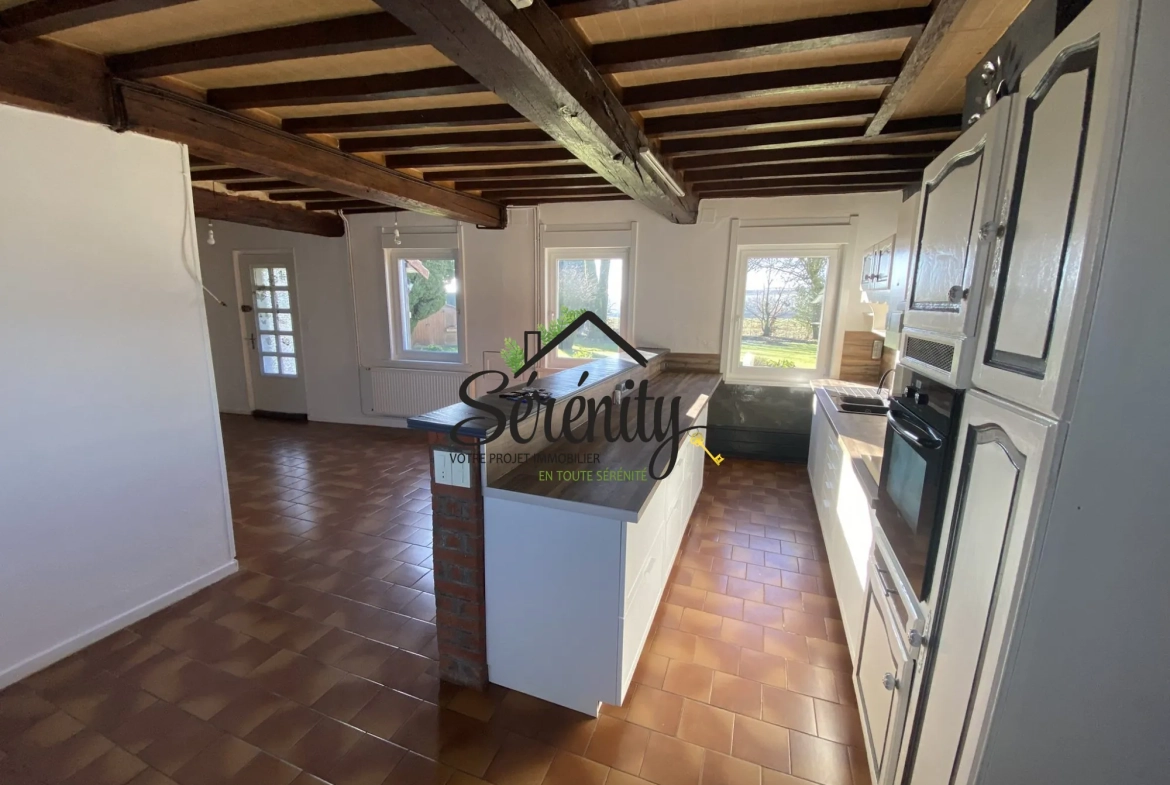 Maison individuelle de 95 m² à Honnechy avec jardin et garages - Secteur calme 