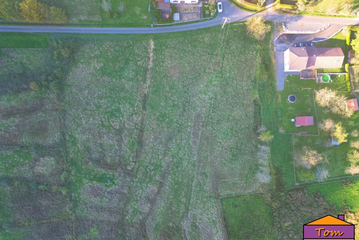 Terrain constructible de 3600 m² à Taintrux avec vue sur les Vosges 
