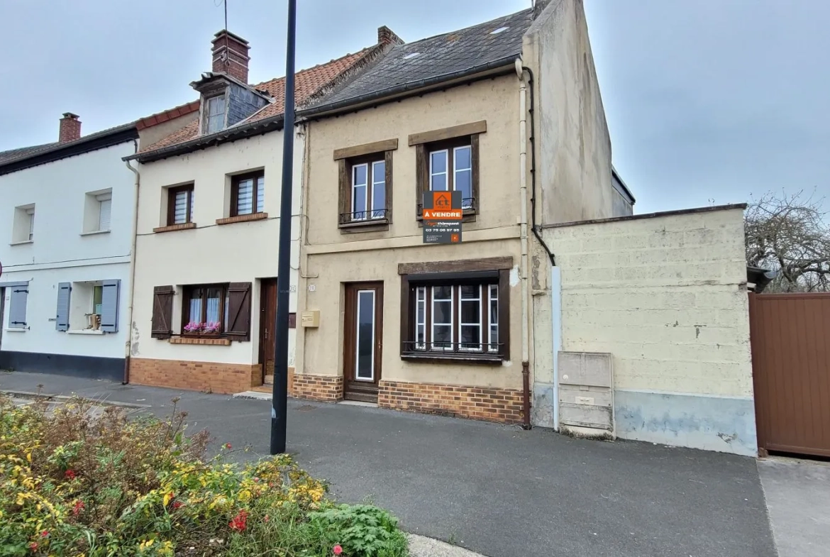 Belle maison de ville de 82 m² à Abbeville avec 3 chambres et jardin 