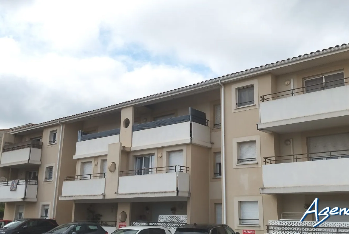 Appartement T2 lumineux avec balcon et parking privé à Cabestany 