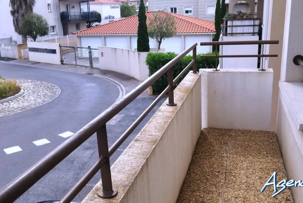 Appartement T2 lumineux avec balcon et parking privé à Cabestany 