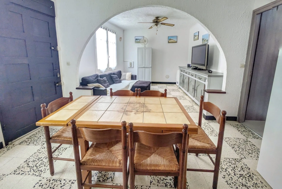 Petite maison de plain pied à Port-la-Nouvelle à 250m de la plage 