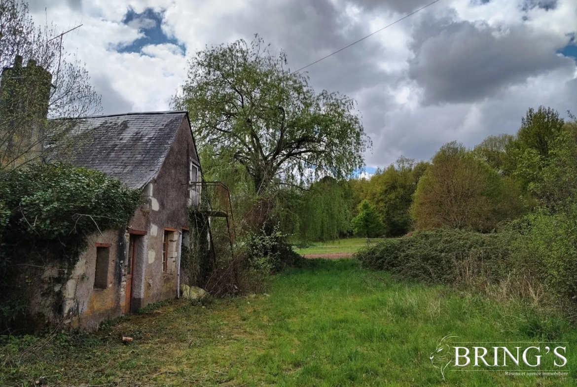 Terrain à bâtir de 885 m² aux Essards, zone protégée ABF, à 13 min de Langeais 