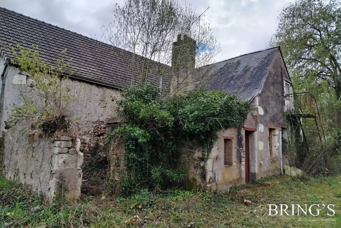 Terrain à bâtir de 885 m² aux Essards, zone protégée ABF, à 13 min de Langeais 