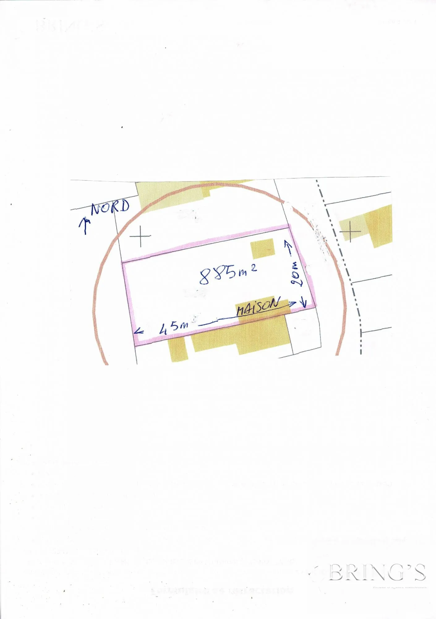 Terrain à bâtir de 885 m² aux Essards, zone protégée ABF, à 13 min de Langeais 
