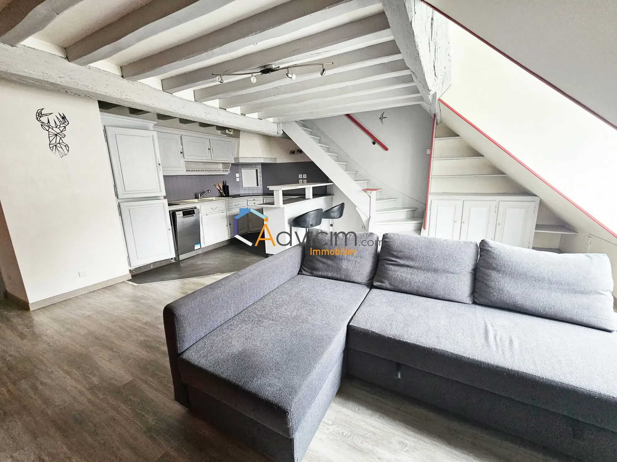 Appartement duplex à vendre à Orléans Saint Marceau – 1 chambre, proche tramway 