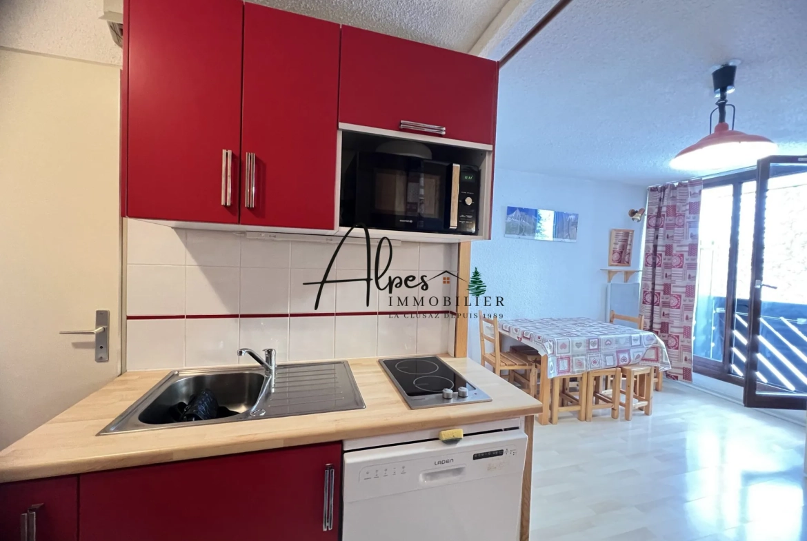 Appartement meublé de 27,20 m² avec vue sur les montagnes à Manigod 