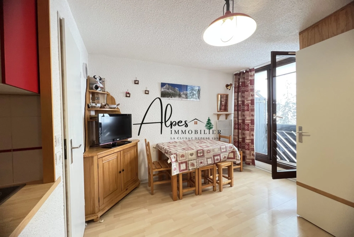 Appartement meublé de 27,20 m² avec vue sur les montagnes à Manigod 