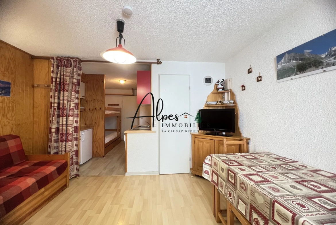 Appartement meublé de 27,20 m² avec vue sur les montagnes à Manigod 