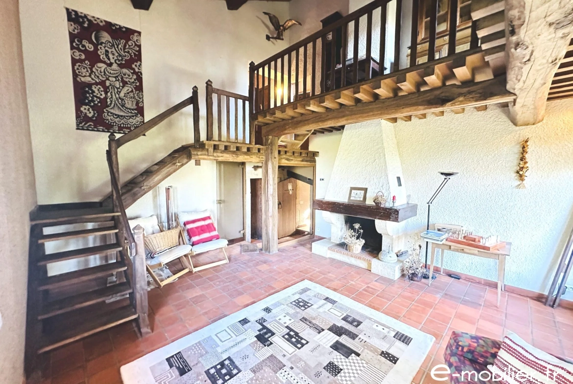 Maison à vendre à Charlieu de 172 m² avec grand terrain et charme authentique 