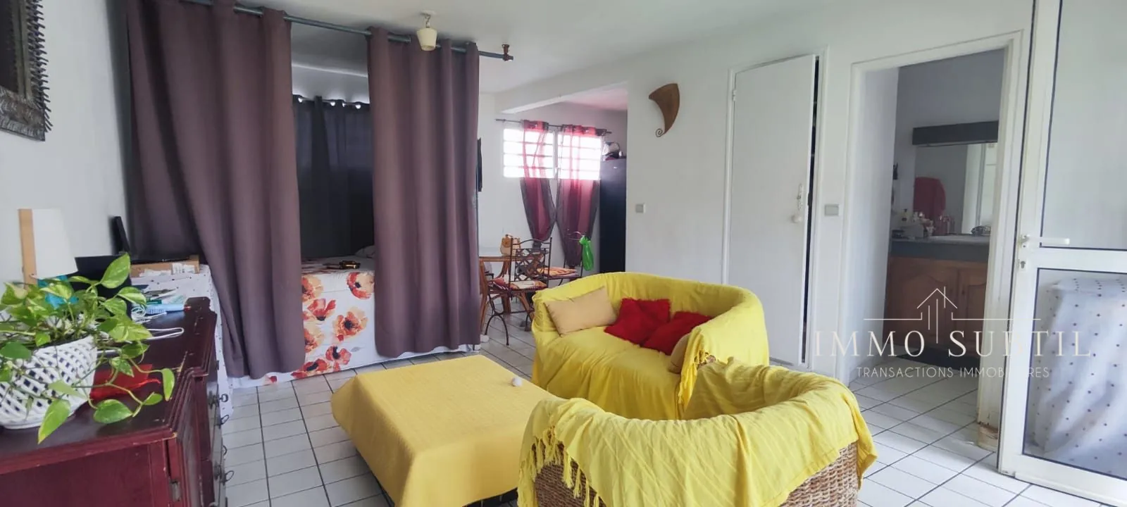 Appartement 38 m² avec balcon à Pointe-à-Pitre, centre-ville, investissement ou résidence 