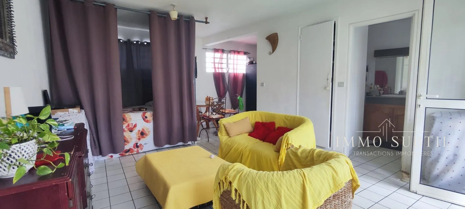 Appartement 38 m² avec balcon à Pointe-à-Pitre, centre-ville, investissement ou résidence 