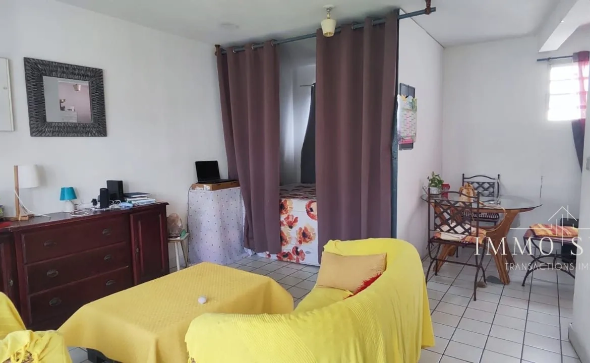 Appartement 38 m² avec balcon à Pointe-à-Pitre, centre-ville, investissement ou résidence 