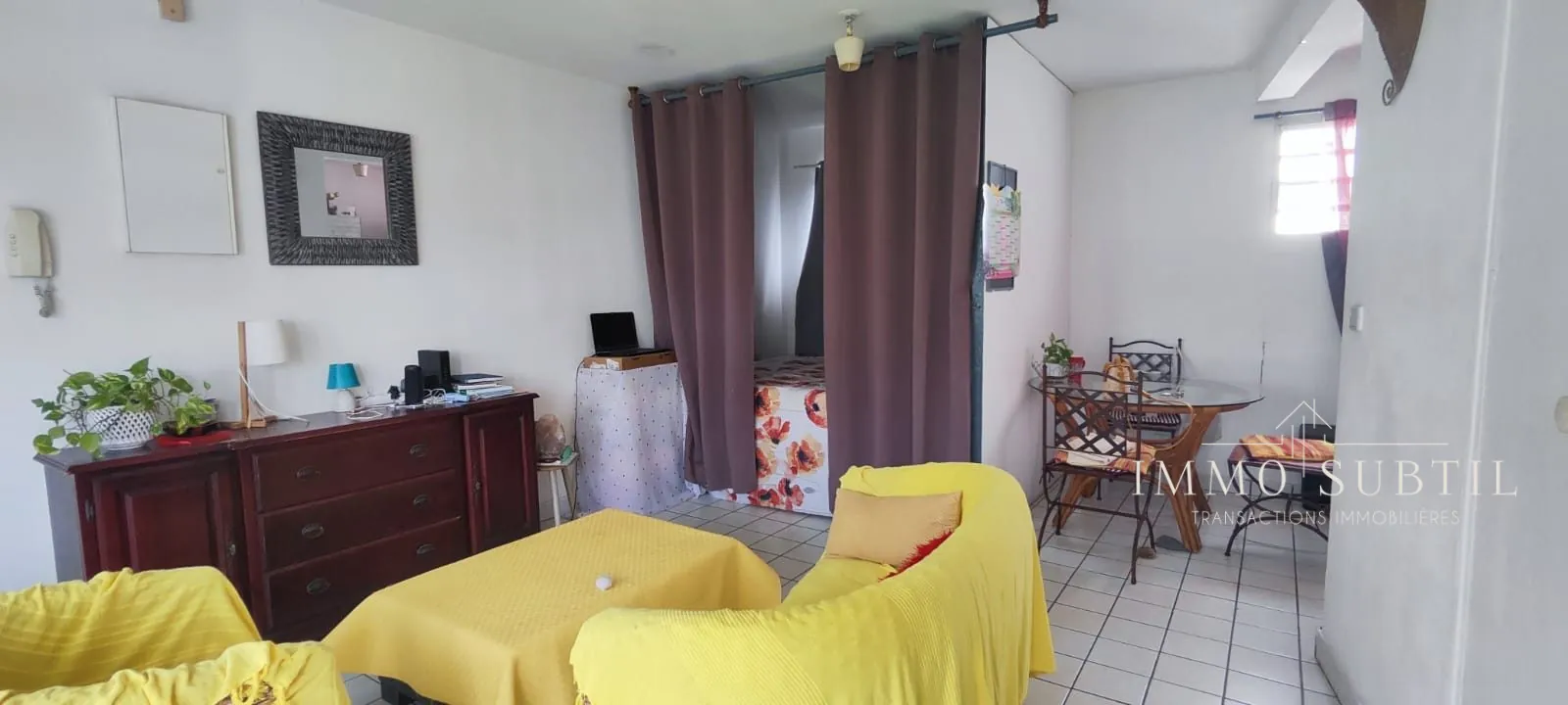 Appartement 38 m² avec balcon à Pointe-à-Pitre, centre-ville, investissement ou résidence 