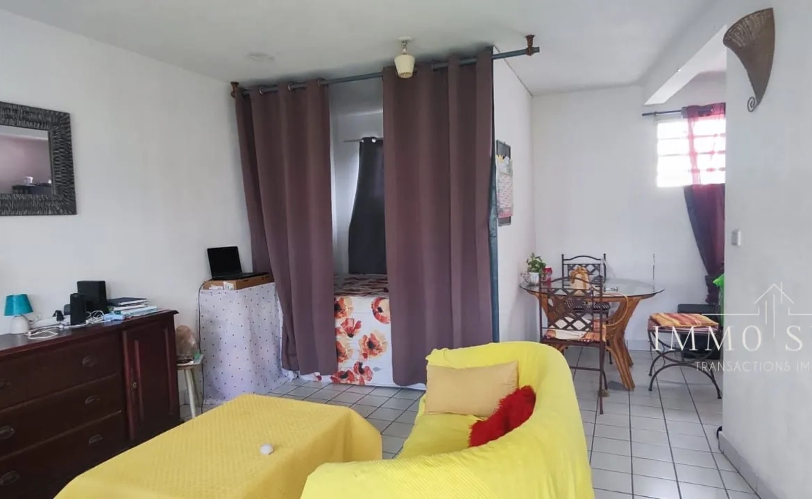 Appartement 38 m² avec balcon à Pointe-à-Pitre, centre-ville, investissement ou résidence 