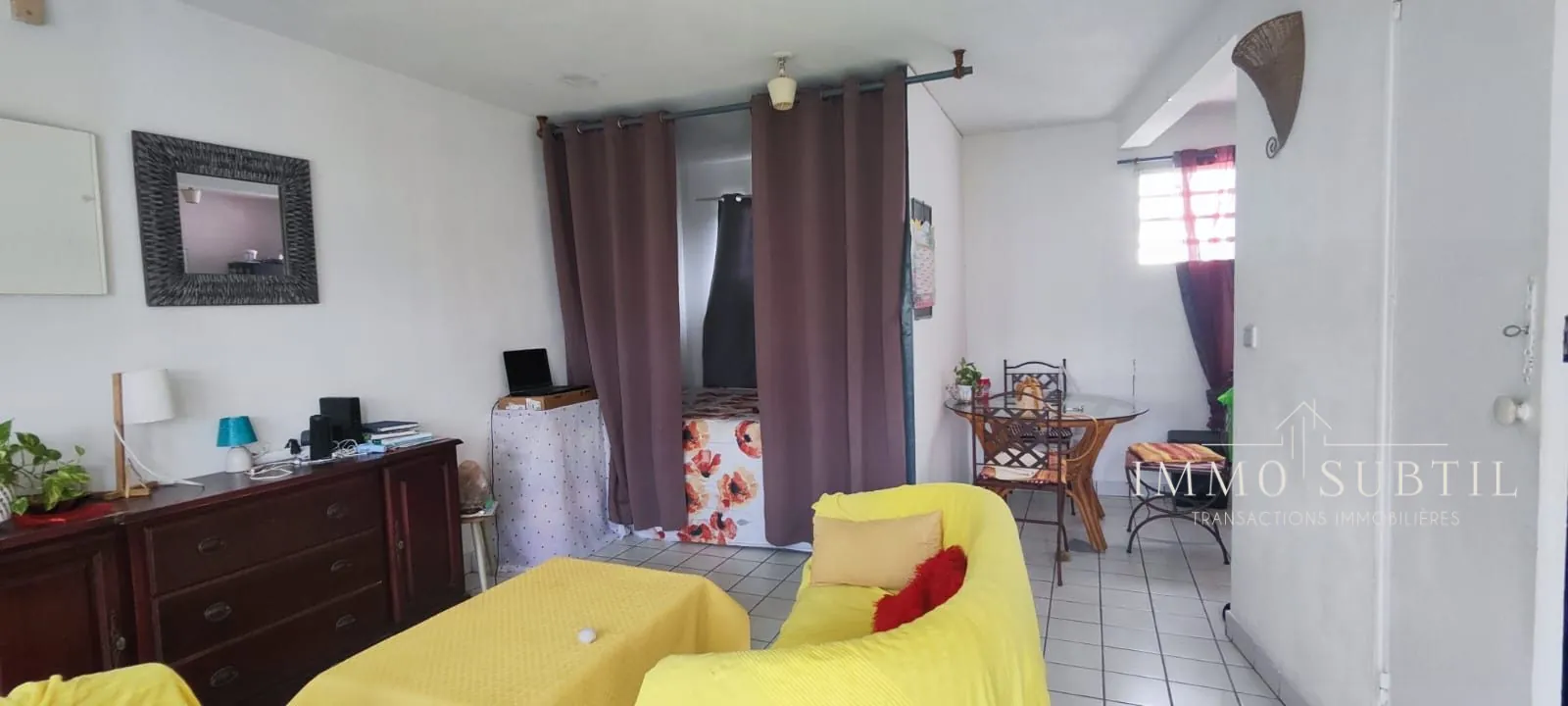 Appartement 38 m² avec balcon à Pointe-à-Pitre, centre-ville, investissement ou résidence 