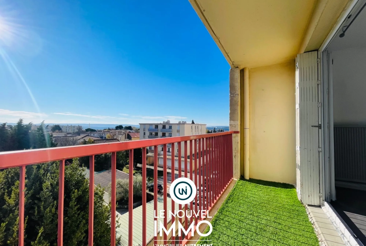 Appartement T3 lumineux de 71 m² avec balcon et cave à Rognac 