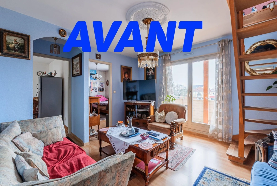 Spacieux Duplex à Erstein avec potentiel de rénovation et vue dégagée 