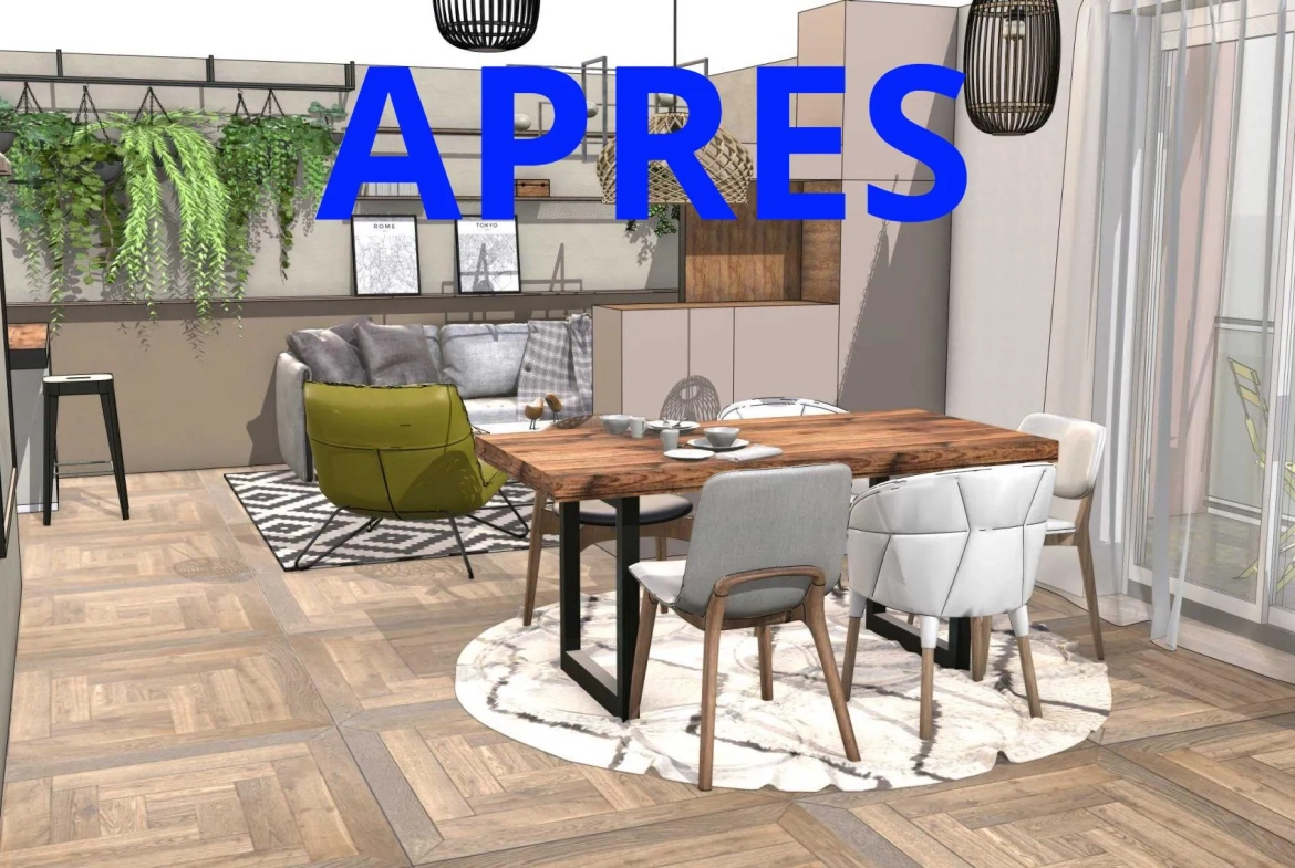 GRANDE PIECE DE VIE LUMINEUSE Spacieux Duplex à Erstein avec potentiel de rénovation et vue dégagée 