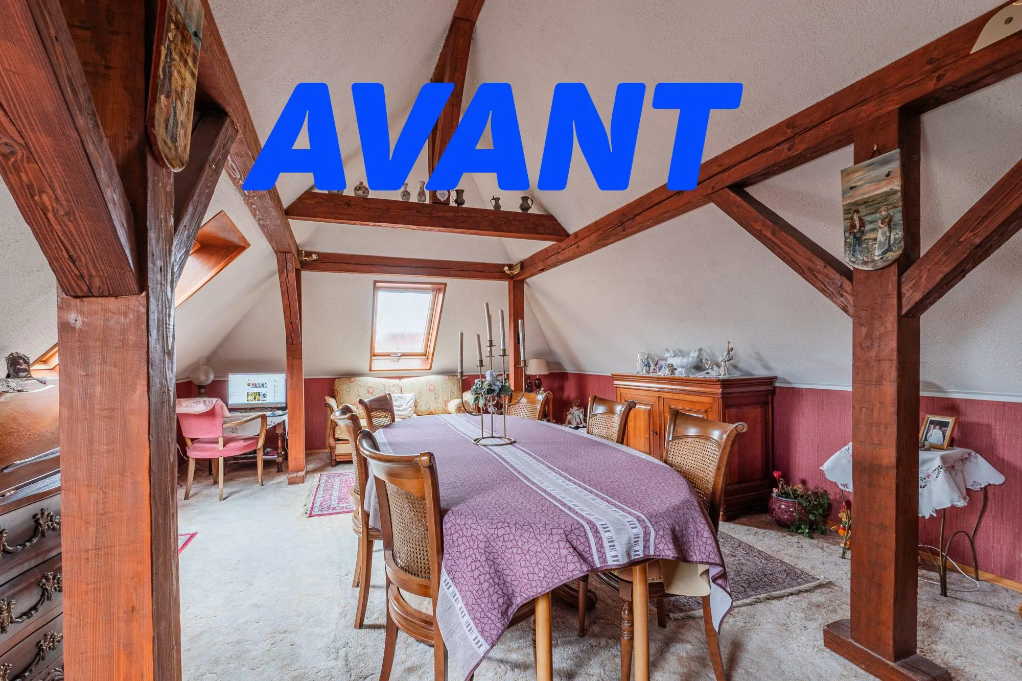 SALLE A MANGER  Spacieux Duplex à Erstein avec potentiel de rénovation et vue dégagée 