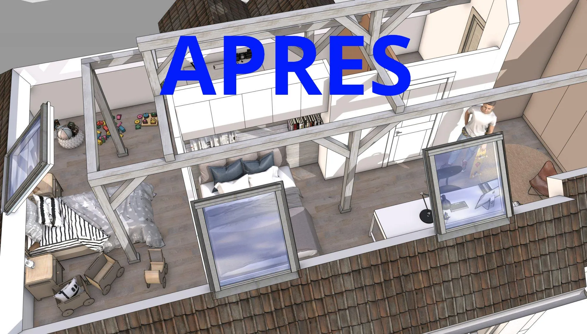 CREATION DE 2 BELLES CHAMBRES  Spacieux Duplex à Erstein avec potentiel de rénovation et vue dégagée 