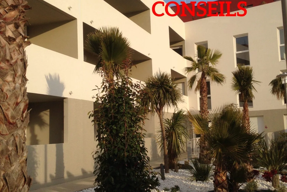 Appartement 2 pièces avec terrasse et parking à Lattes Maurin 