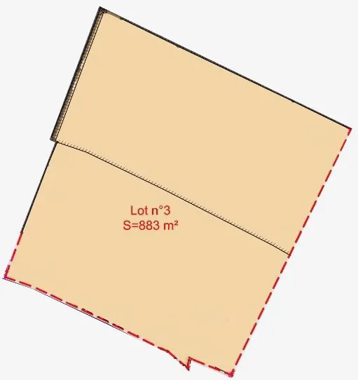 Terrain constructible de 883 m² à Mercuër, proche d'Aubenas 
