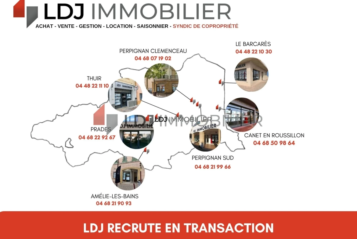 Studio lumineux meublé de 18,75 m² avec balcon à Amélie-les-Bains-Palalda 