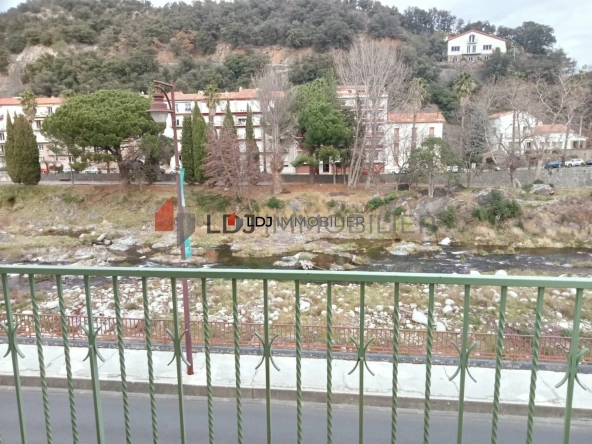 Studio lumineux meublé de 18,75 m² avec balcon à Amélie-les-Bains-Palalda
