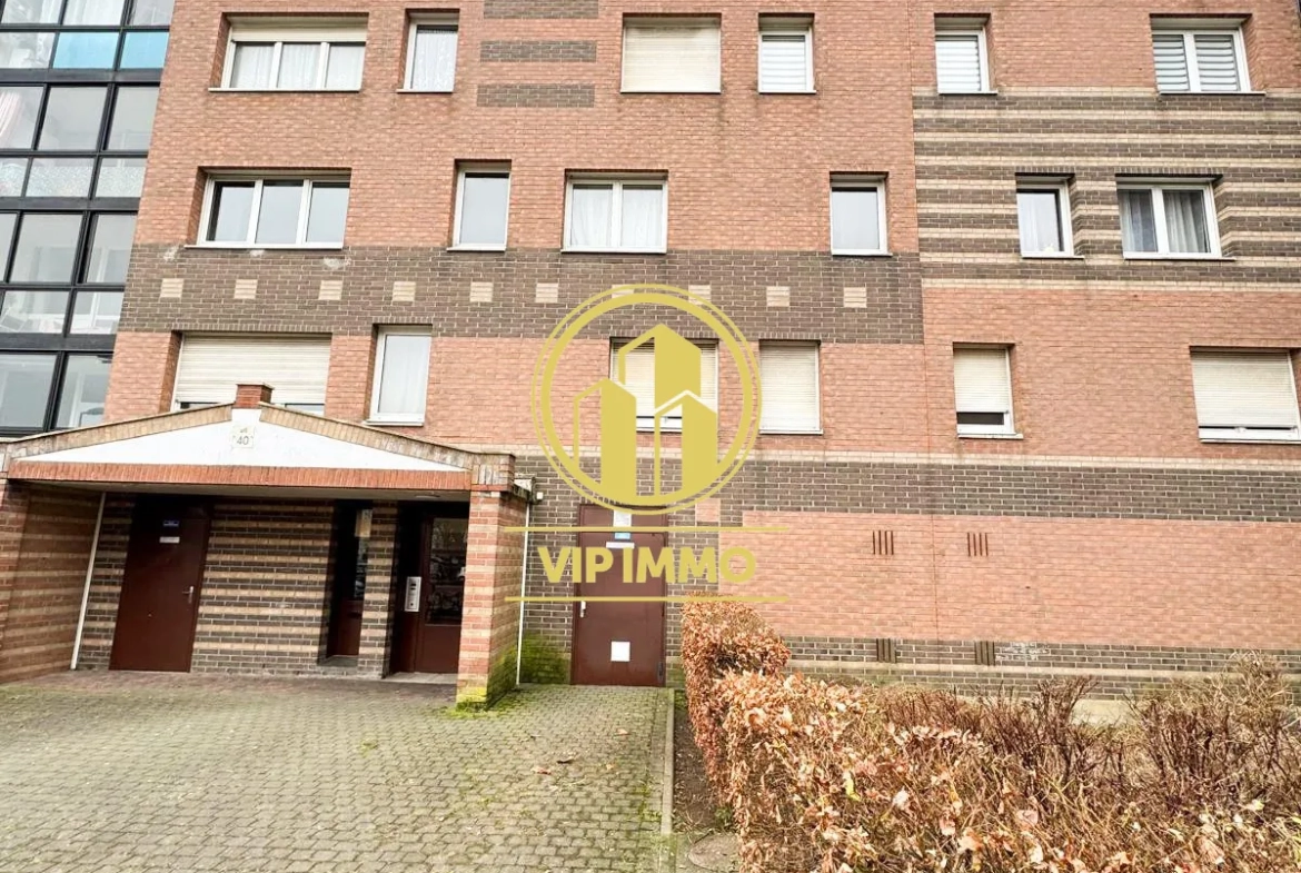 Appartement T2 de 50 m² avec cave à Villeneuve d'Ascq, proximité Lille 