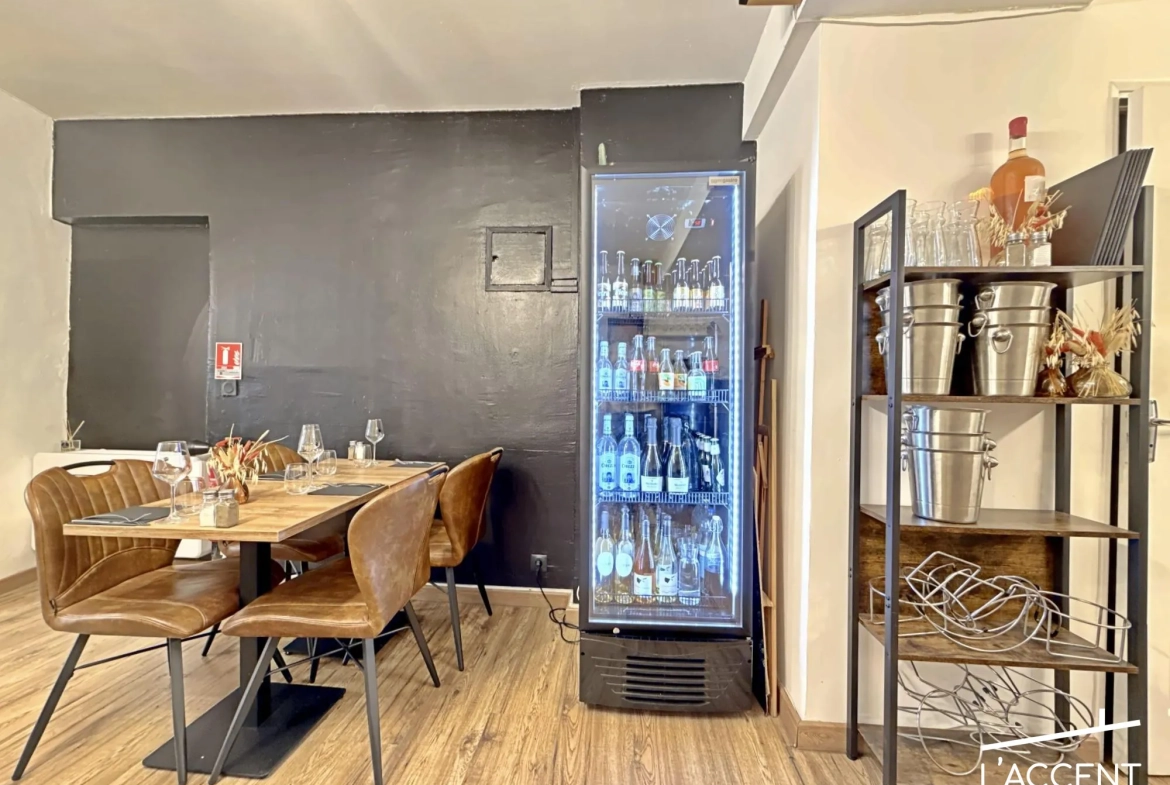Restaurant à vendre au cœur de Nîmes avec terrasse et loyer avantageux 