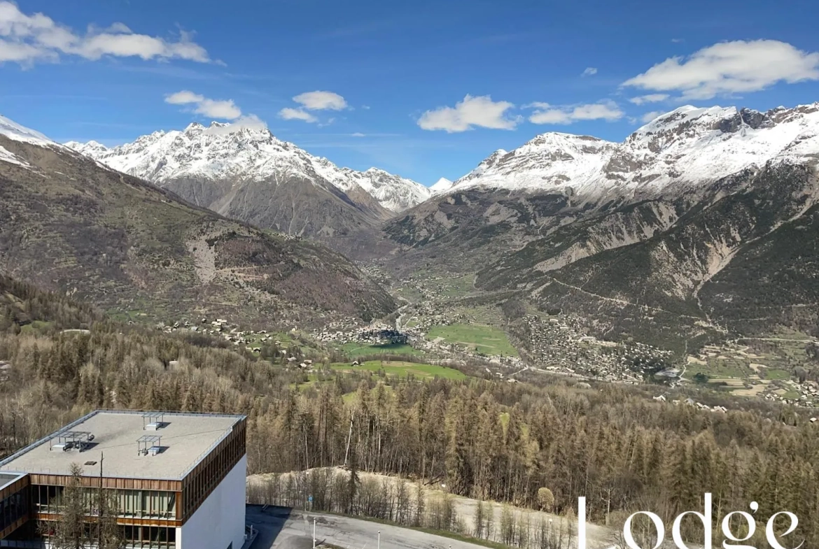 Studio rénové à Puy Saint Vincent 1600 avec vue imprenable sur la vallée 