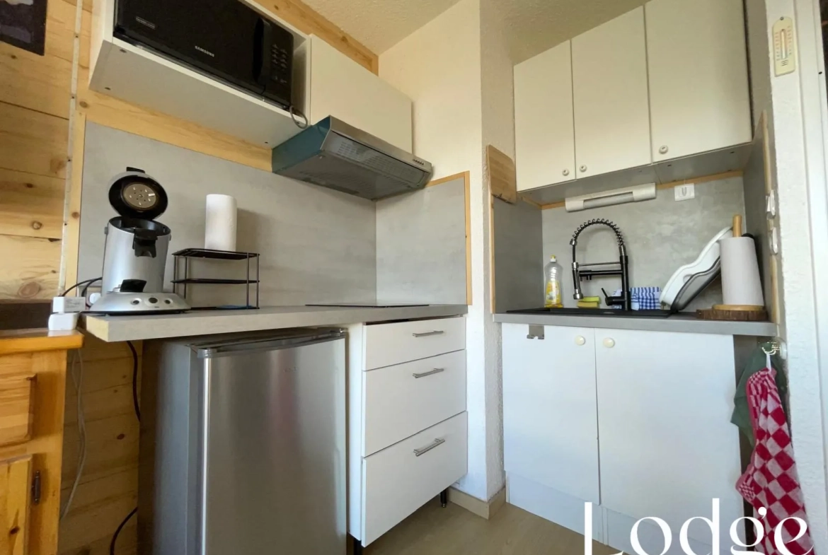 Studio rénové à Puy Saint Vincent 1600 avec vue imprenable sur la vallée 