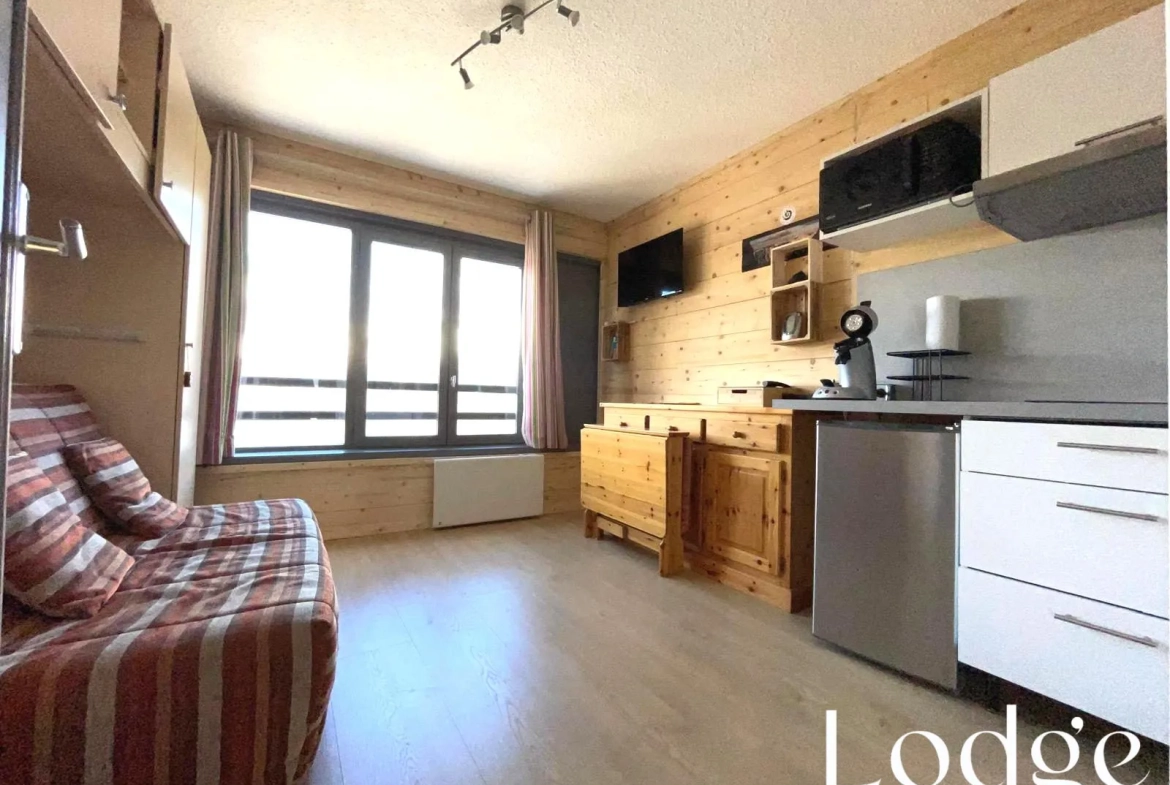 Studio rénové à Puy Saint Vincent 1600 avec vue imprenable sur la vallée 