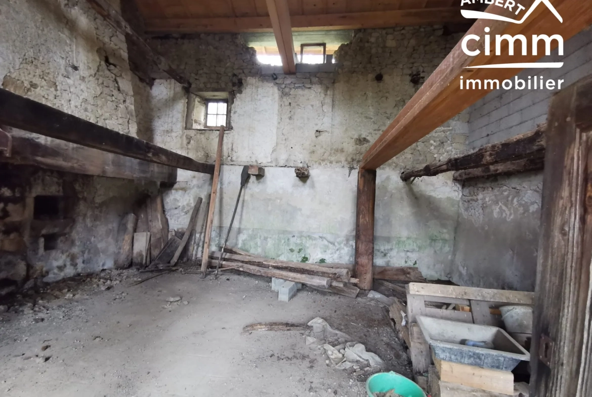 Maison à rénover dans village calme près d'Ambert - Terrain de 295 m² 