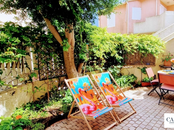 Appartement T2 à vendre à Sète à 400m de la plage avec jardin privé