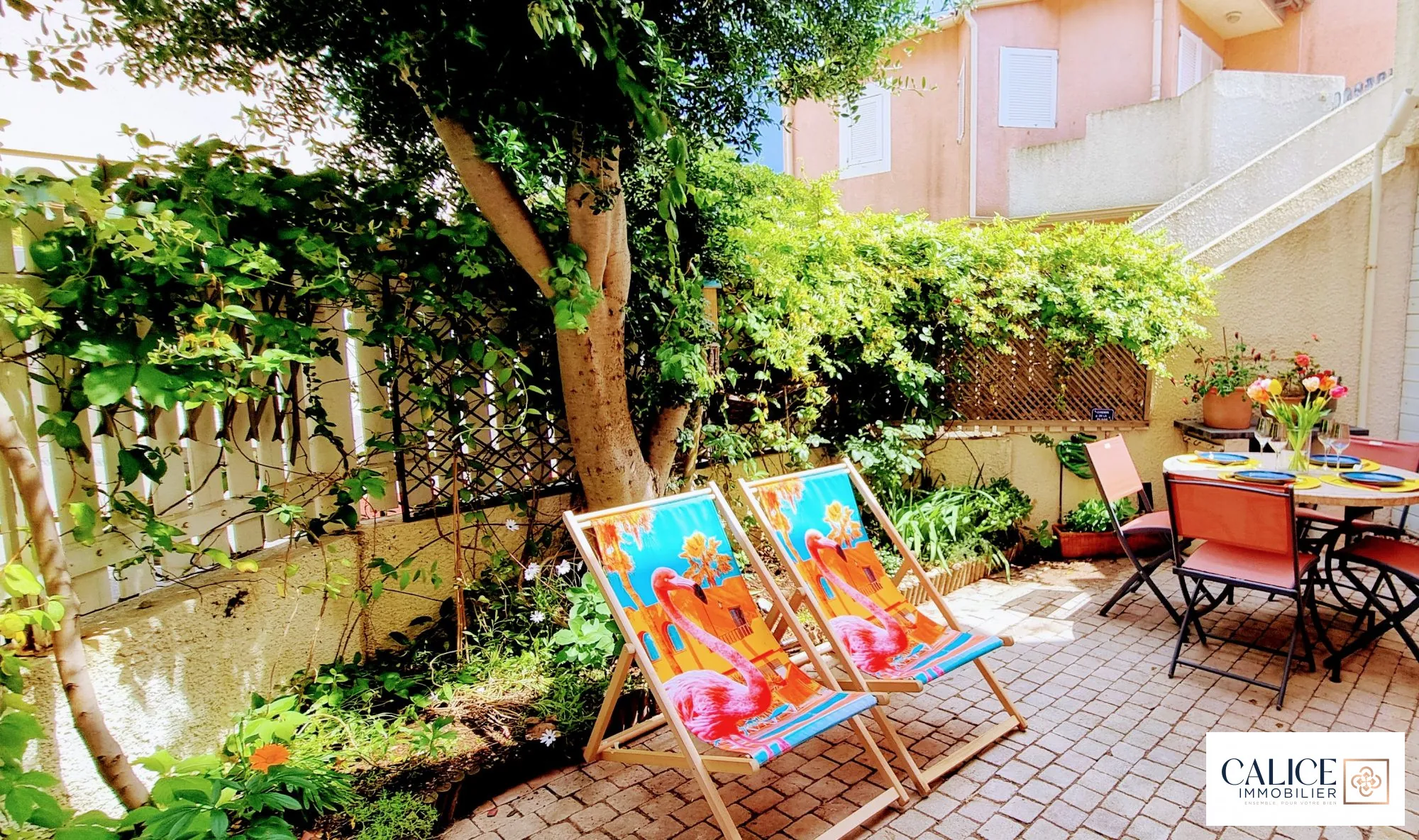 Appartement T2 à vendre à Sète à 400m de la plage avec jardin privé 