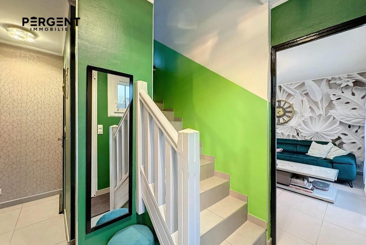 Maison mitoyenne 3 chambres avec jardin, garage à Charleville-Mézières 