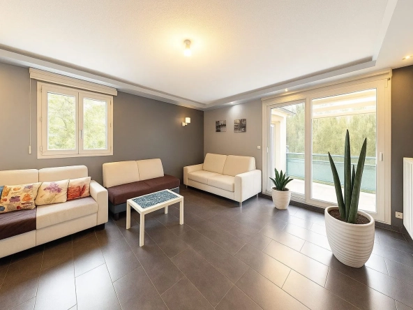 Appartement T3 avec terrasse et double garage à Gerstheim
